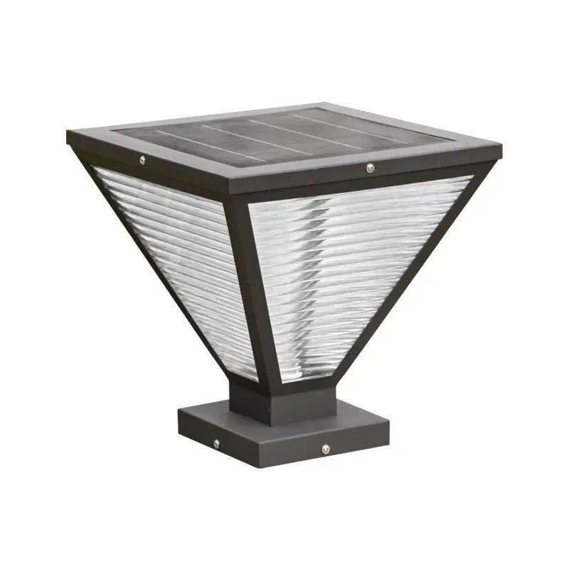Luz de pilar solar de luz solar duradera de luz eléctrica impermeable para columna exterior
