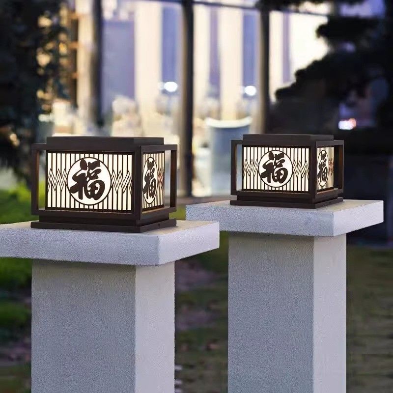 50000 horas de vida útil de la luz solar de jardín exterior pilar para iluminación del patio