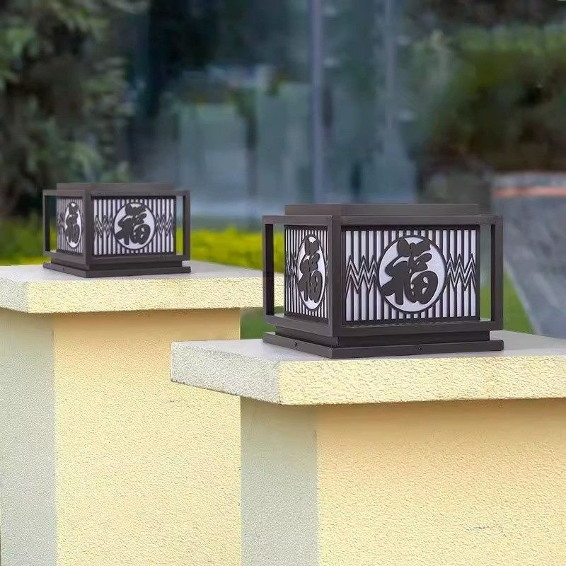 50000 horas de vida útil de la luz solar de jardín exterior pilar para iluminación del patio