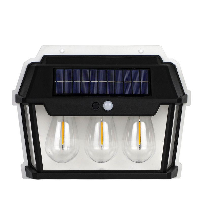Luz de tres fuentes de luz personalizables de carga solar de inducción de pared para PC ABS