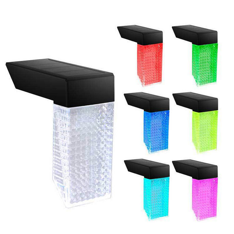 Lámparas de jardín al aire libre de jardín escalón de la pared Sconce LED de decoración solar con IP65 impermeable
