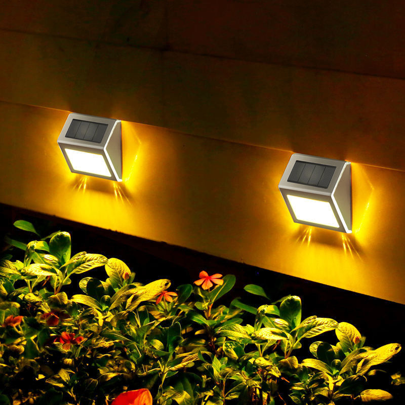 Luz solar resistente al agua Escalera de energía LED Luzes de cercas de escalones solares para el camino del jardín