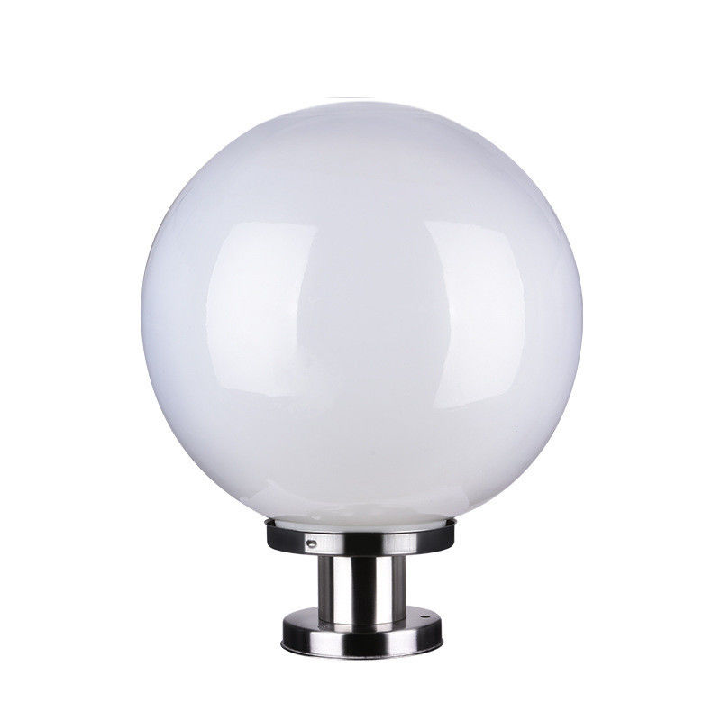 360° Ángulo de haz de plástico redondo de la cerca solar luces de poste con temporizador remoto y 3 colores
