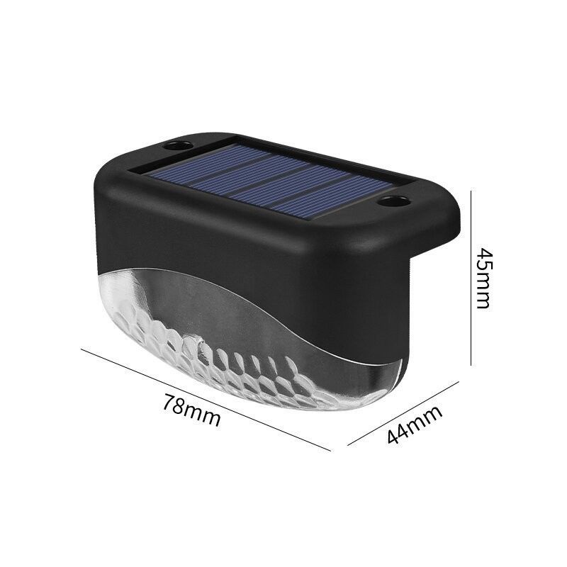 1.2V Voltado de entrada Lámpara de escalera de energía solar LED exterior para iluminación de paredes de jardín