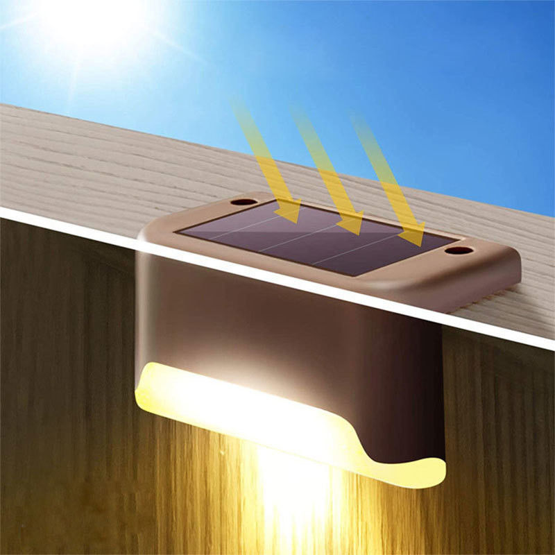 1.2V Voltado de entrada Lámpara de escalera de energía solar LED exterior para iluminación de paredes de jardín