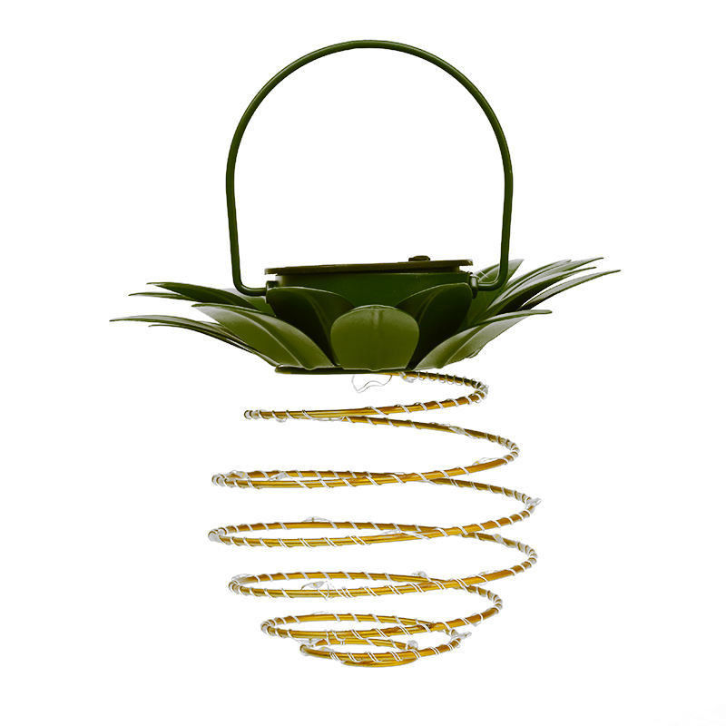 Lámpara Flujo luminoso Lm 15 Solar Ananas Linterna para la decoración del jardín paisaje