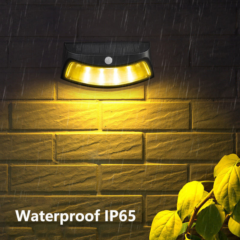 50000 horas de tiempo de trabajo Iluminación de pared solar para jardín, garaje, balcón