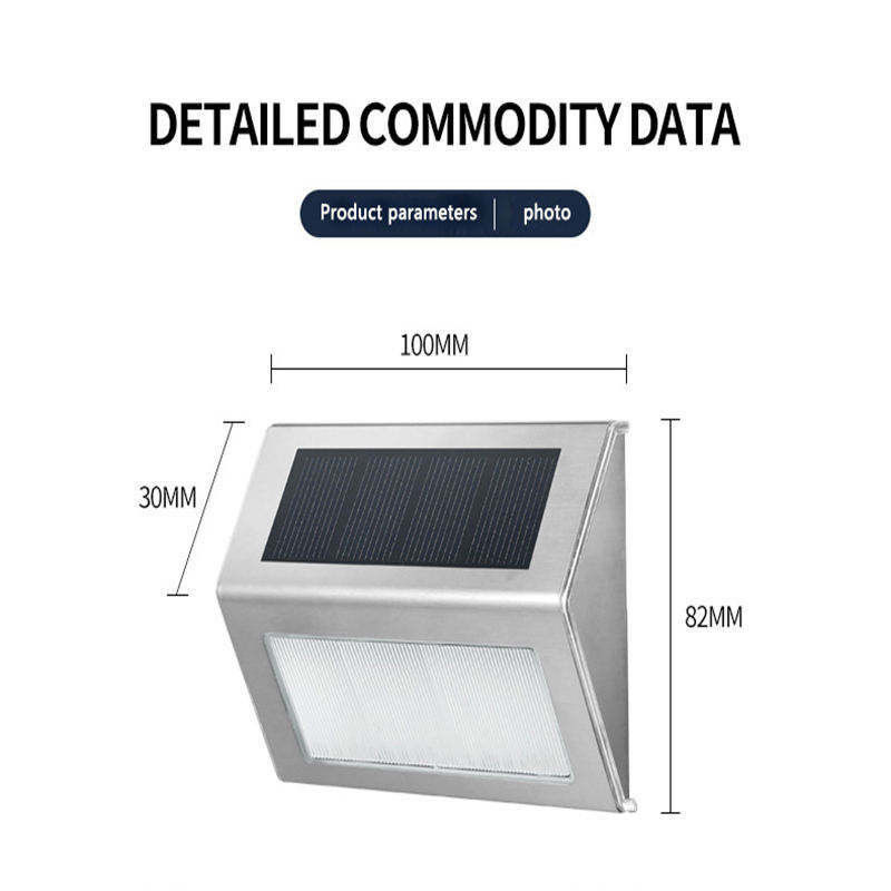Lámpara Eficiencia luminosa 120lm/w Luz de pared solar para casas al aire libre Número de dirección