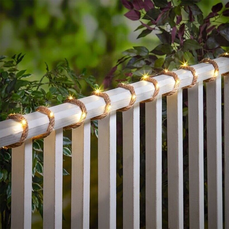 Lámpara de luz de la calle de luz solar de cable de cobre de luz de cuerda de jardín para una fácil instalación