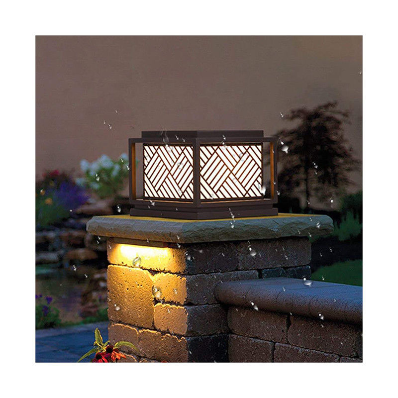 Luz de jardín solar Simplicidad Luz de poste acrílico para soluciones de iluminación exterior modernas