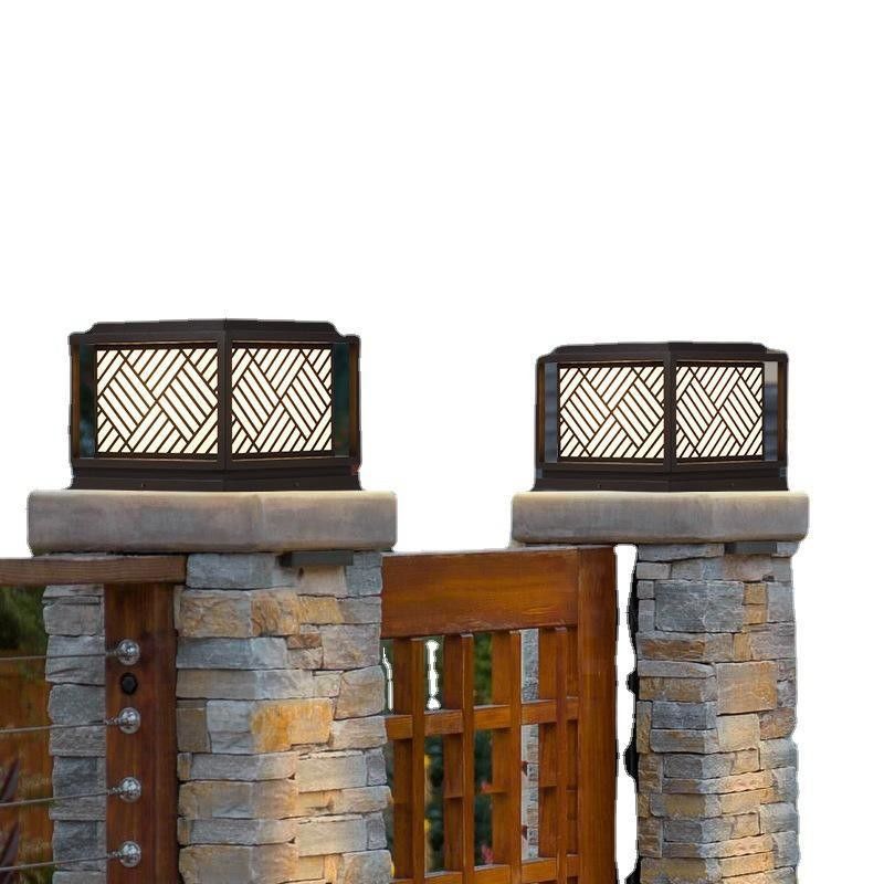 Luz de jardín solar Simplicidad Luz de poste acrílico para soluciones de iluminación exterior modernas