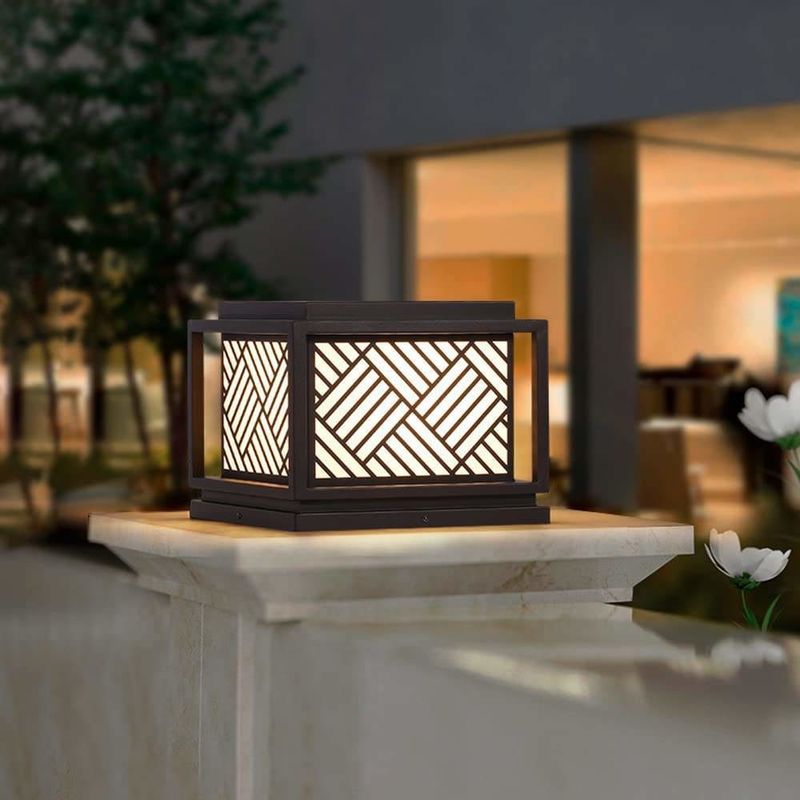 Luz de jardín solar Simplicidad Luz de poste acrílico para soluciones de iluminación exterior modernas
