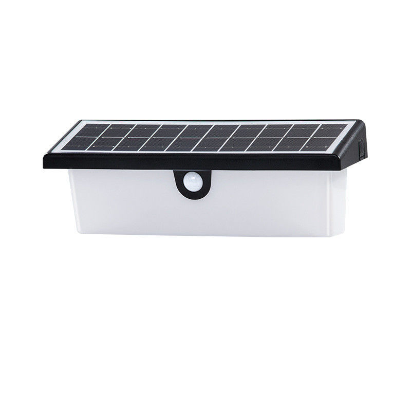 Lámpara de pared solar impermeable LED exterior sensor de movimiento lámpara de decoración para montaje de pared de jardín
