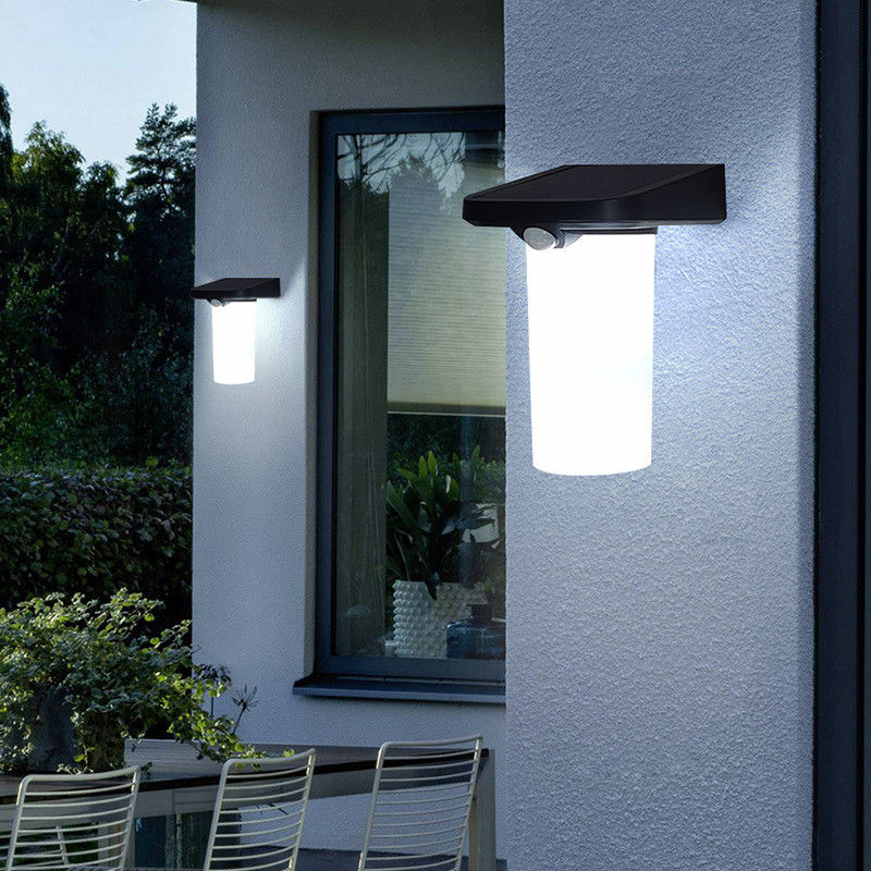 Lámpara de pared exterior LED 6w sensor de movimiento de luz blanca lámpara de pared para balcones jardines patios patio trasero