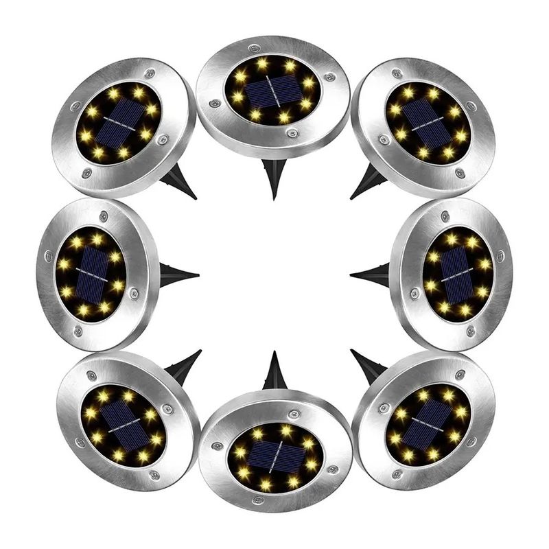 Lámpara de césped solar jardín exterior decoración enterrada luces nocturnas con alto flujo luminoso