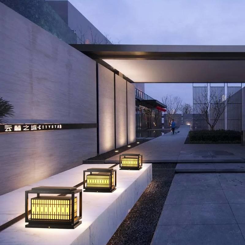 Iluminación de cercas de jardín al aire libre con 80 CRI y 3500K temperatura de color blanco cálido