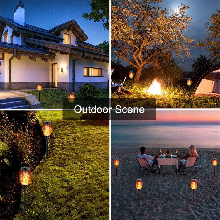 Luz LED con energía solar para bailar Llama parpadeante Paisaje patio Inodoro exterior