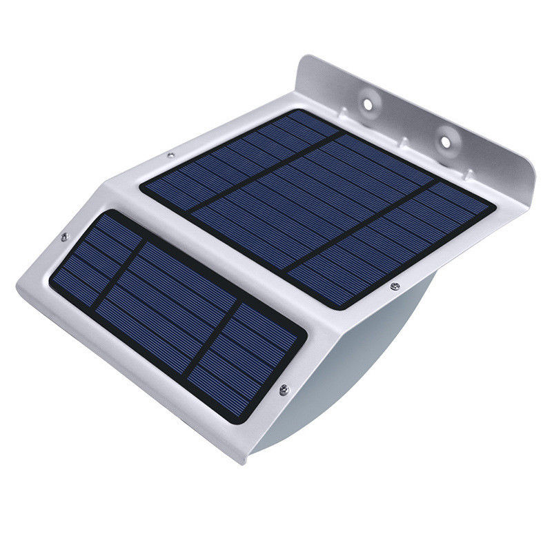 Luz LED solar de acero inoxidable montada en la pared para el mercado de publicidad al aire libre