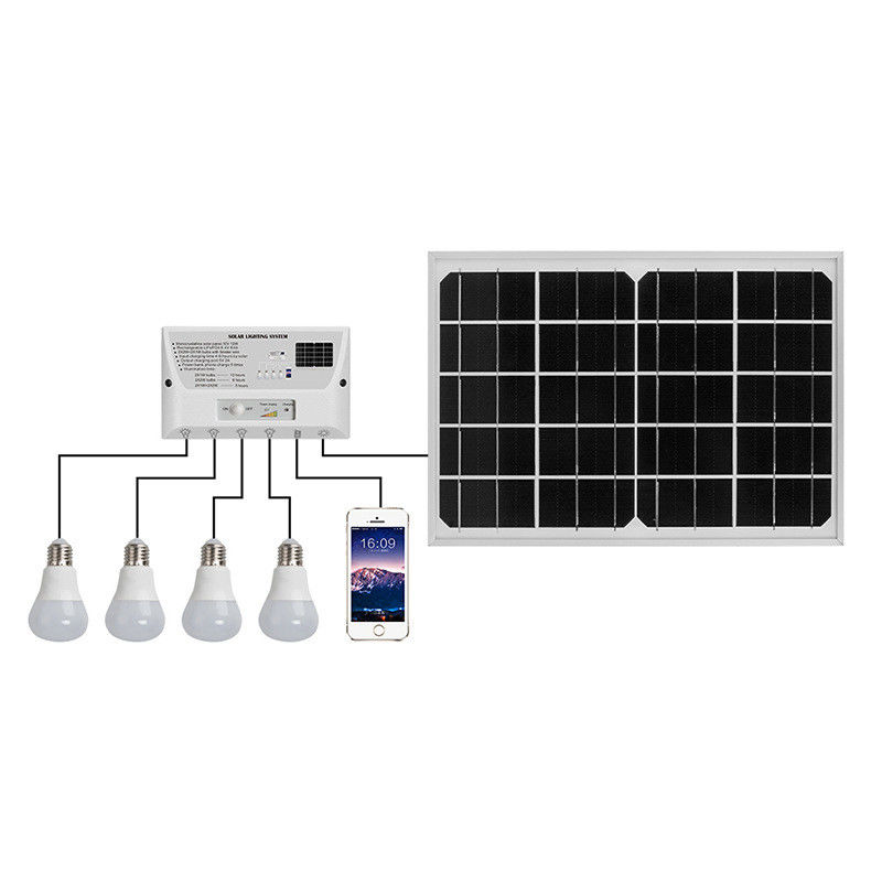 360° Ángulo del haz Luz de energía solar para camping Sistema de generación de energía exterior portátil