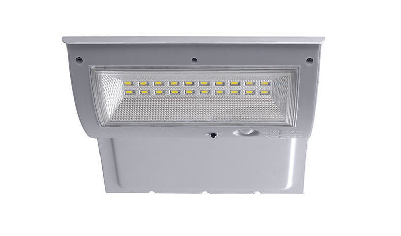 Luz LED solar de acero inoxidable montada en la pared para el mercado de publicidad al aire libre
