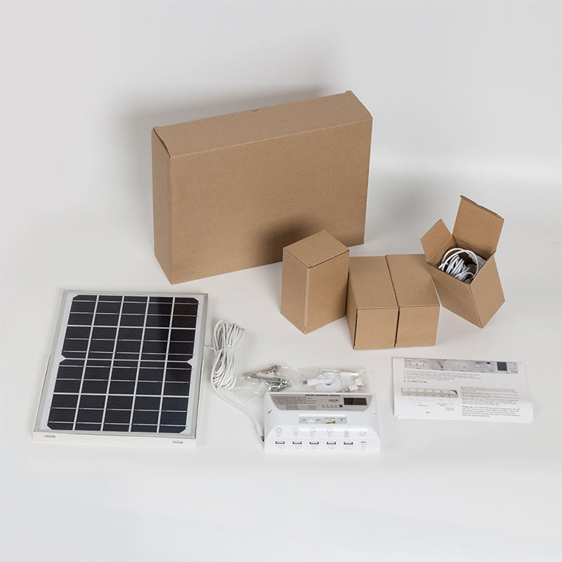 360° Ángulo del haz Luz de energía solar para camping Sistema de generación de energía exterior portátil