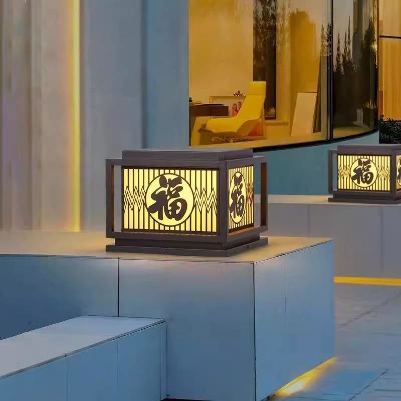 Lámparas de pilar impermeables de LED creativas para el hogar Villa patio exterior porche