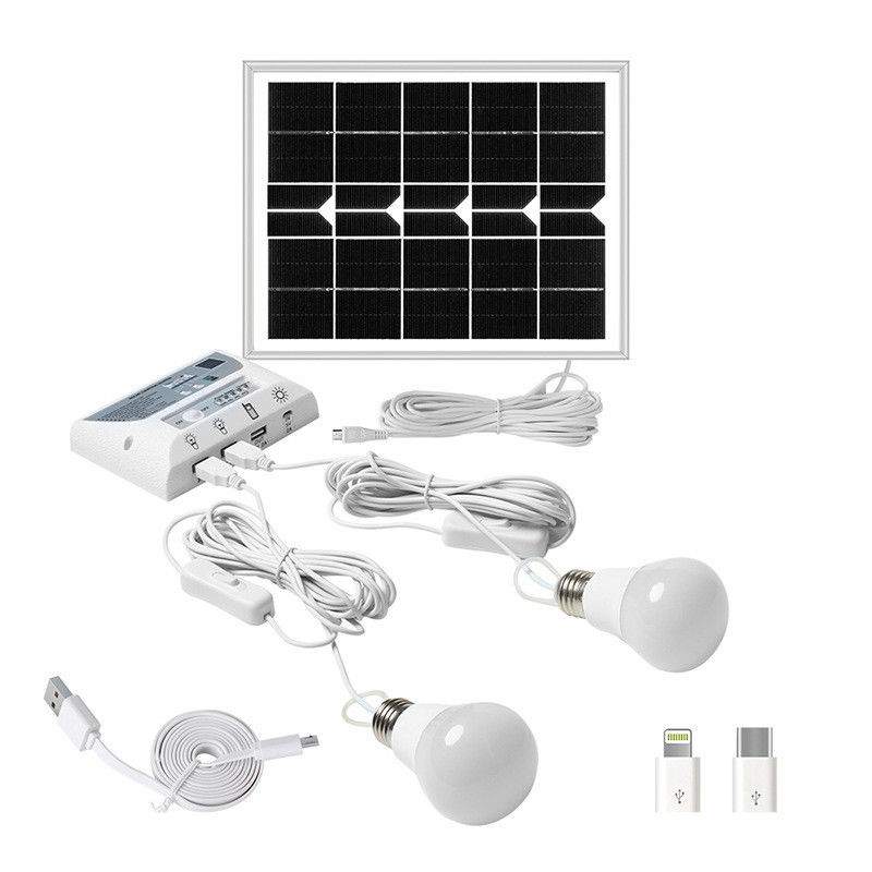 Panel solar IP44 para patio, jardín, balcón, camping, 50000 horas de trabajo