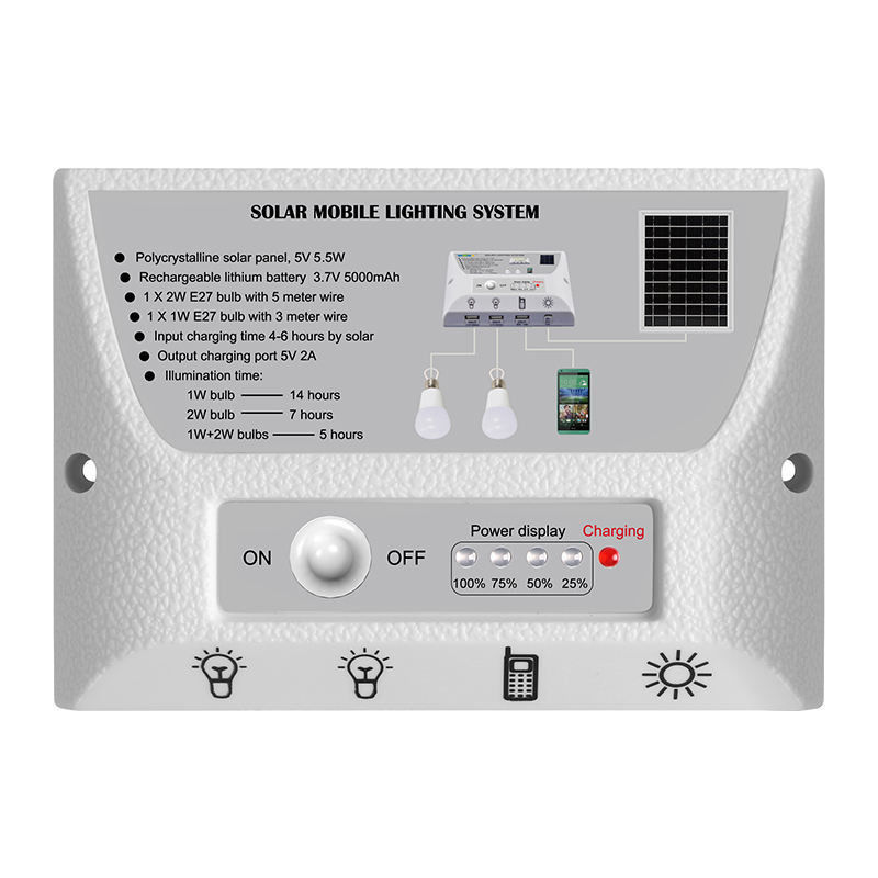 Panel solar IP44 para patio, jardín, balcón, camping, 50000 horas de trabajo