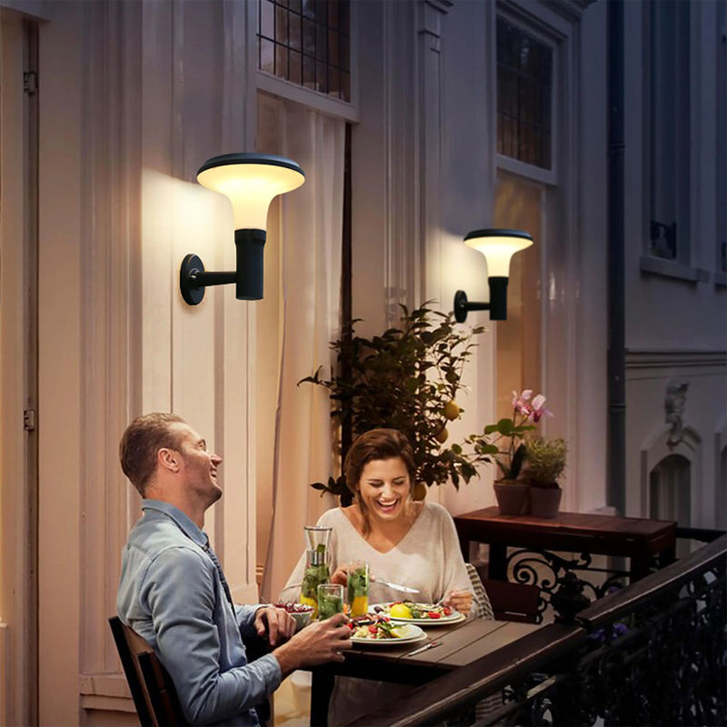 Luz solar de pared LED ultra brillante a prueba de agua para terraza exterior de puerta de villa personalizada