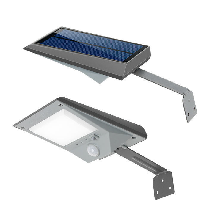 Suministro de energía solar LED de alta luminosidad Moderno sensor de movimiento Luz de pared para jardín al aire libre