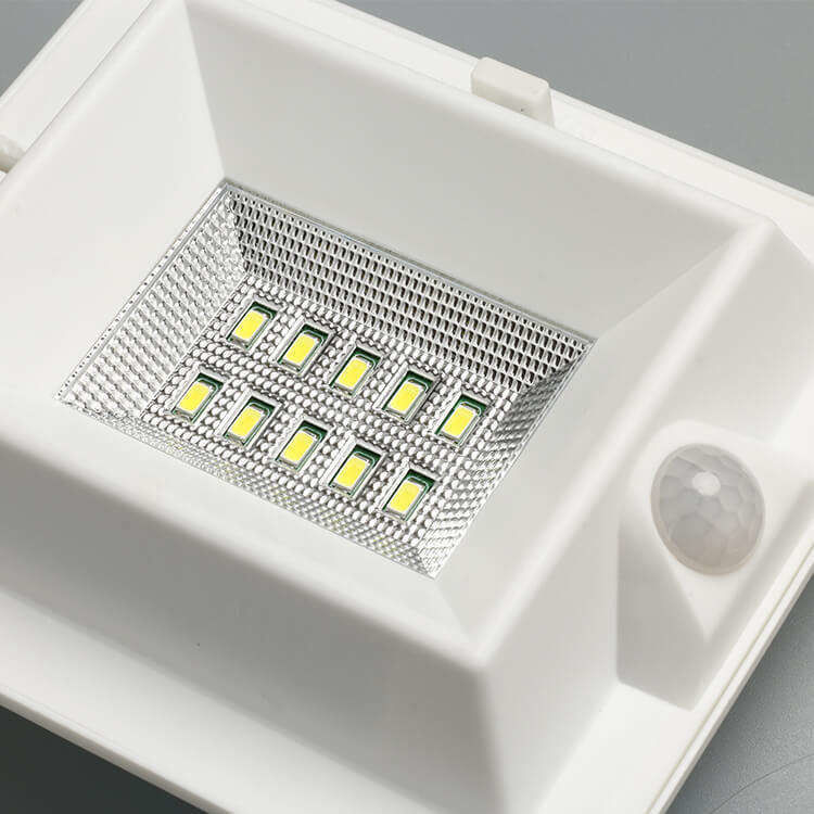 Iluminación solar de jardín de pared exterior con sensor de movimiento PIR y flujo luminoso de 300lm