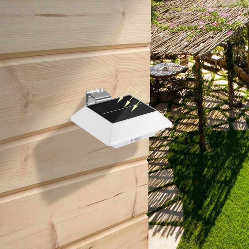 Lámparas solares de conducto LED para patio de jardín 12 lámparas de pared resistentes al agua al aire libre LED