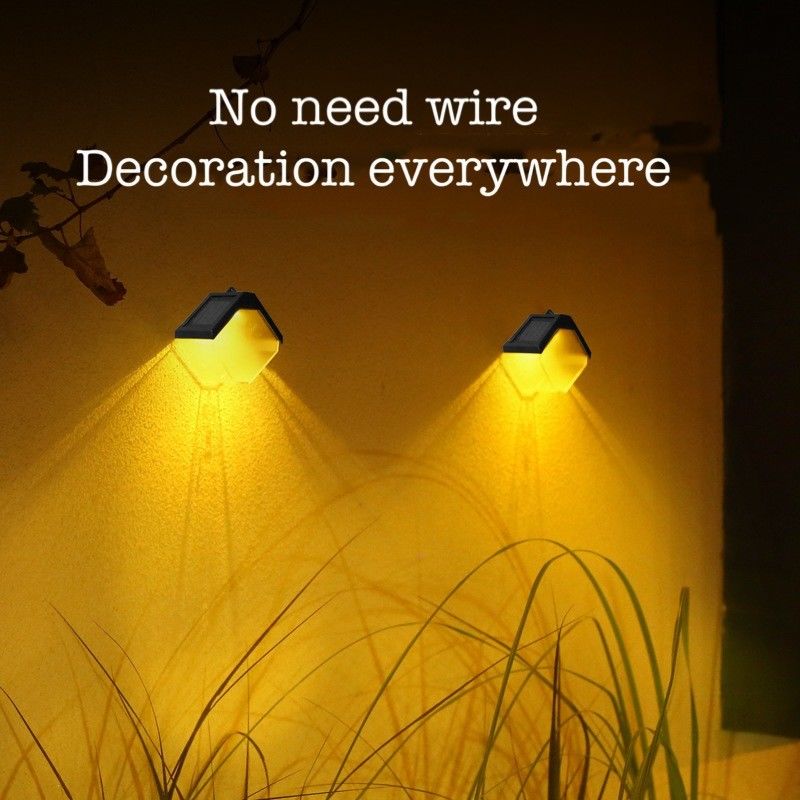 Lámpara de luz solar LED calurosa y de color RGB lámpara de pared para cubierta exterior decorativa