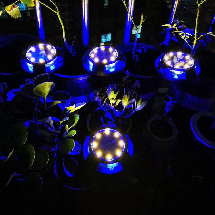 Luzes de disco de energía solar para el paisaje, el patio, el jardín al aire libre