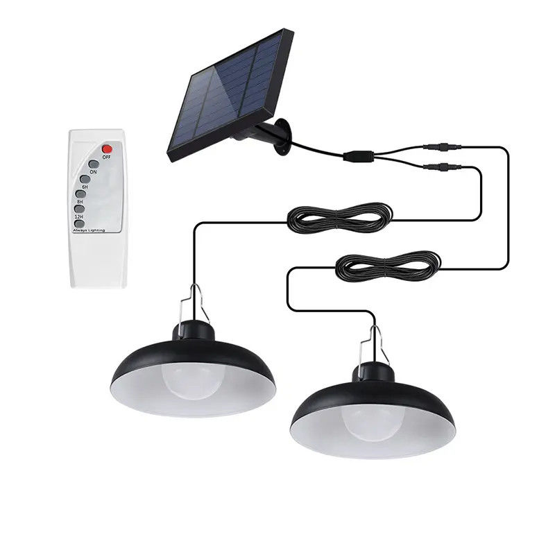 Luz solar de jardín con IP65 con batería de alta capacidad y lámpara LED blanca fría caliente