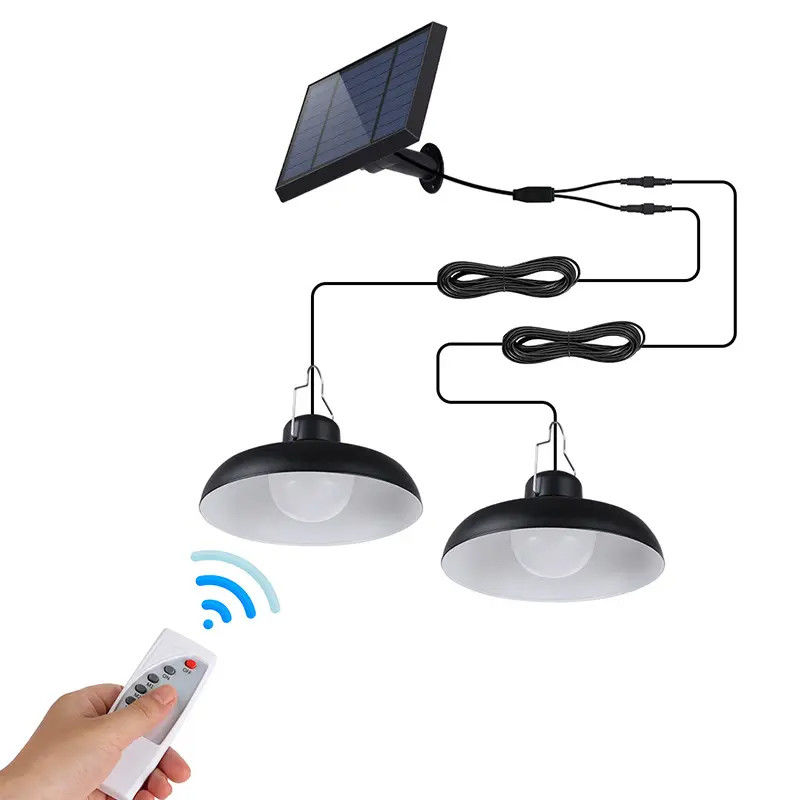 Luz solar de jardín con IP65 con batería de alta capacidad y lámpara LED blanca fría caliente