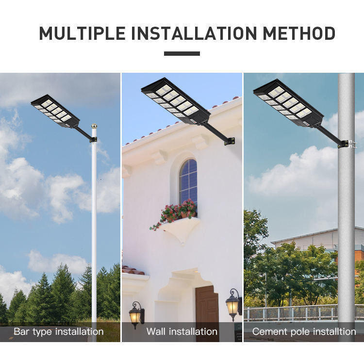 Lámparas solares para el exterior 100W 300W 500W para la carretera Tiempo de trabajo 50000 horas