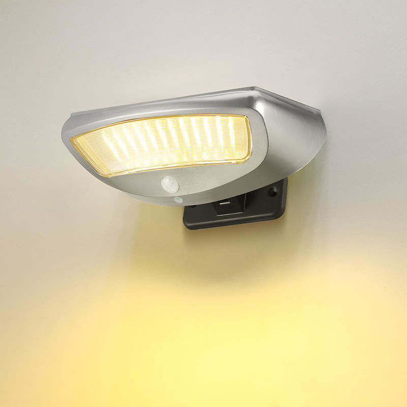 Luz moderna de sensor de movimiento solar LED Luz de pared solar con índice de reproducción de color Ra 85