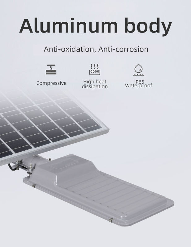 80 Ra 50w 100w 150w Lámpara de carretera exterior integrada todo en uno LED luz solar de la calle a prueba de agua