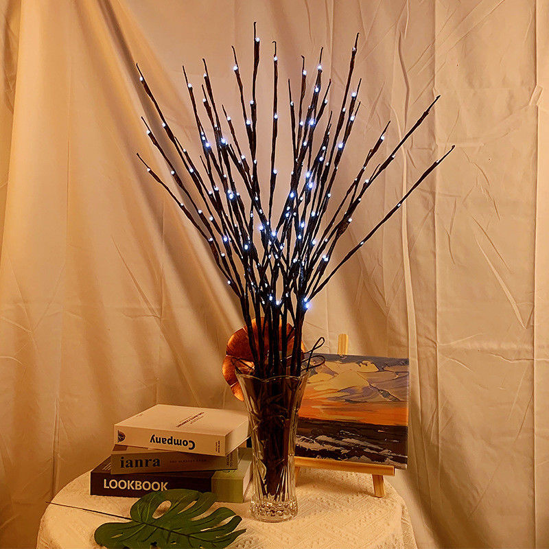 Lámpara de rama de sauce LED de 77 cm para boda Fiesta Fiesta Decoración del árbol de Navidad
