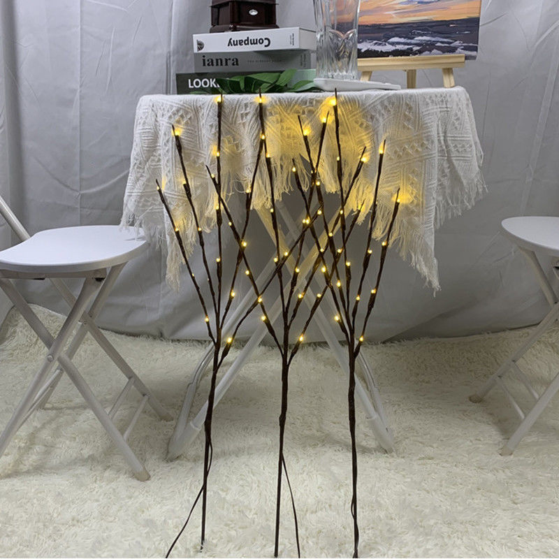 Lámpara de rama de sauce LED de 77 cm para boda Fiesta Fiesta Decoración del árbol de Navidad