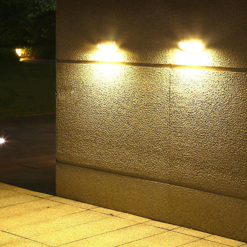 Lámpara de sonrisa de jardín exterior solar impermeable IP65 con inducción del cuerpo humano