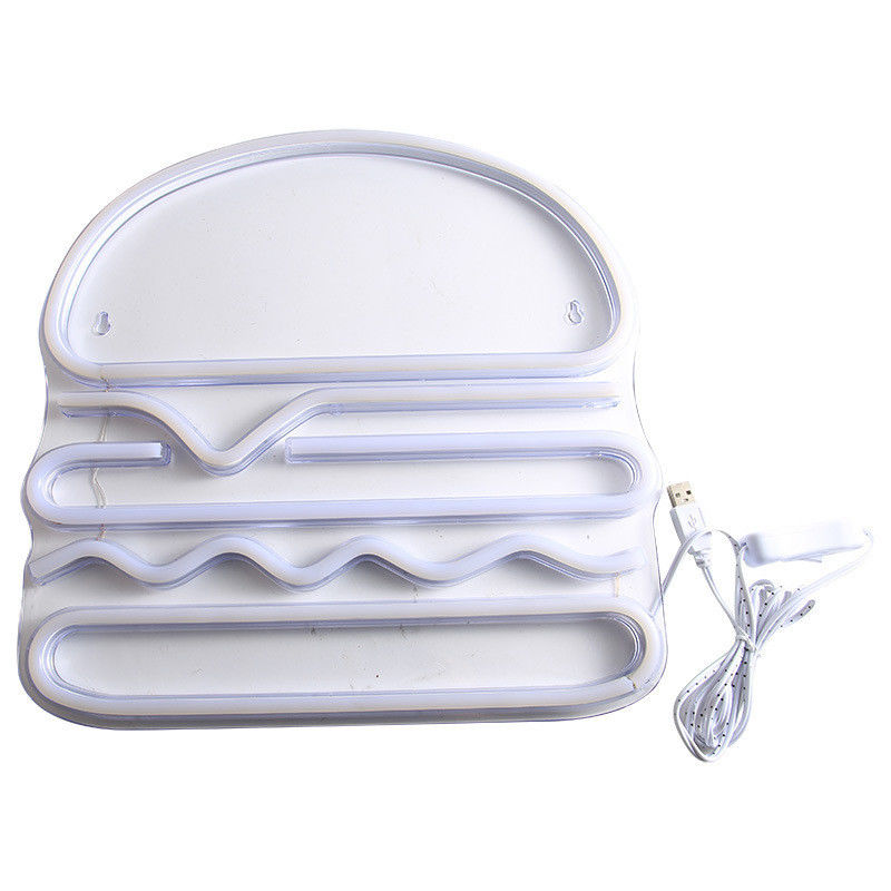 Lámpara de control de interruptor USB de neón Lámpara acrílica para comedor Restaurante Decoración de eventos de fiesta