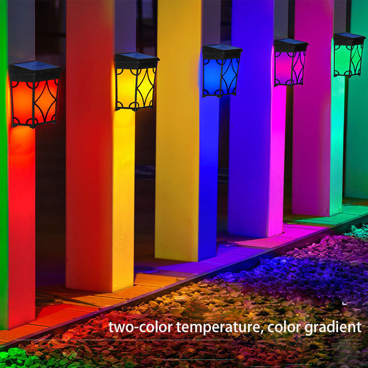 Jardín solar exterior lujo poderosa decoración de montaje cerca de pared paisaje de la casa lámparas de luces para el hotel