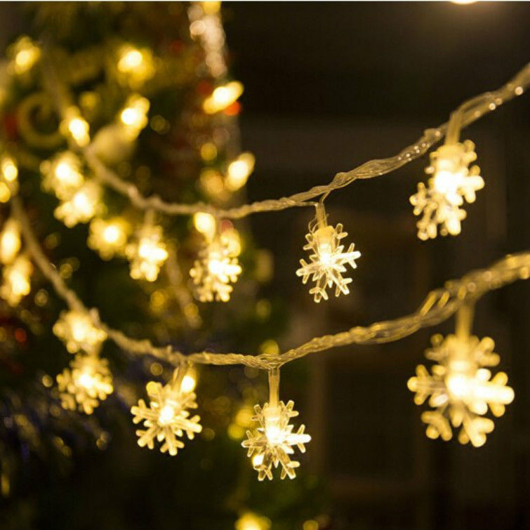 Decoraciones de Navidad 1KG Batería Alimentada Luz de Estrella Cuerdas Luces de hadas para Fiestas