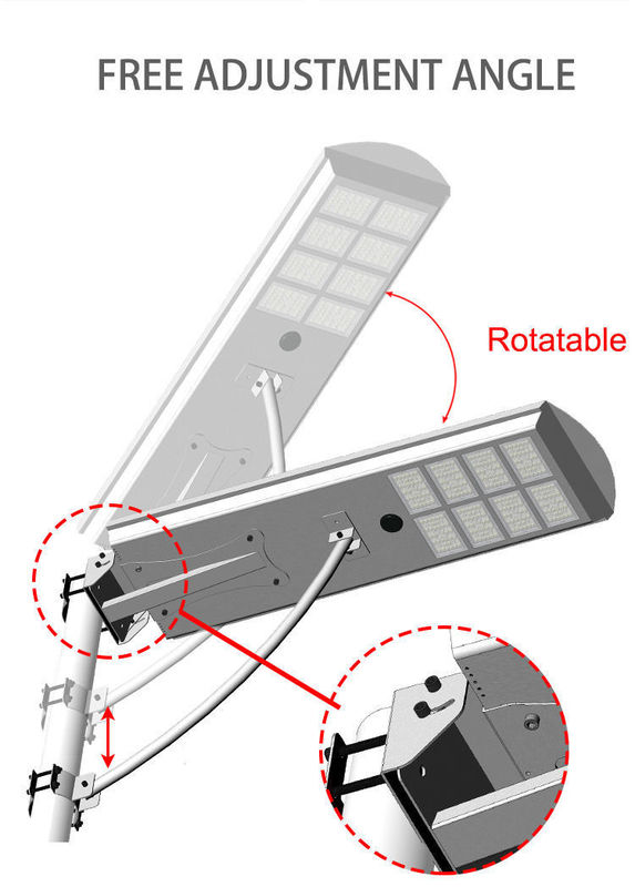 ROAD Alta luminosidad 50W 60W 80W 100W exterior integrado todo en uno Led luz solar de la calle