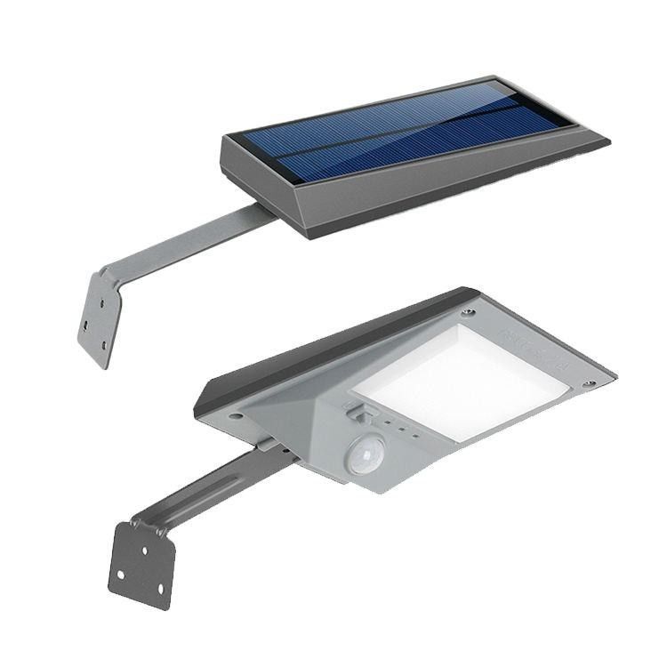 Luz de pared solar recargable LED de gran brillo Sensor de movimiento moderno de exterior a prueba de agua