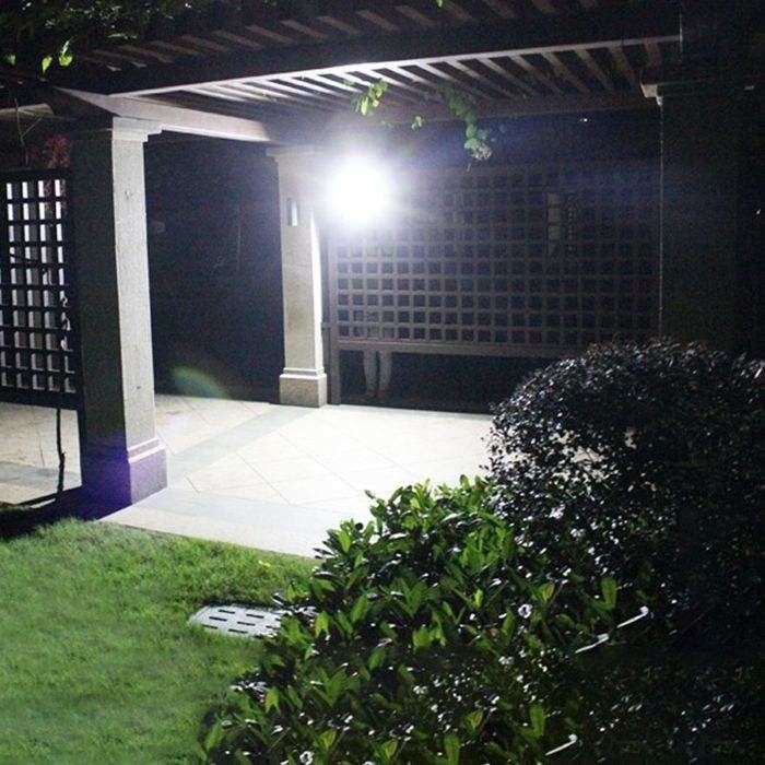 2- 100w luz solar LED de inundación exterior 12V 3000mA Ip65 Iluminación de estadio a prueba de agua