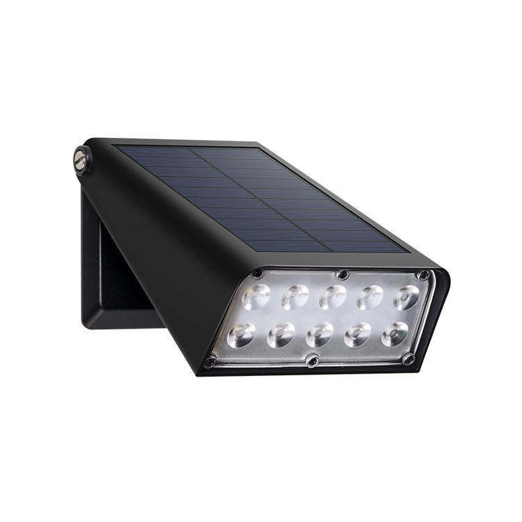 Luces de jardín de pared solares súper brillantes impermeables y duraderas para la protección del patio
