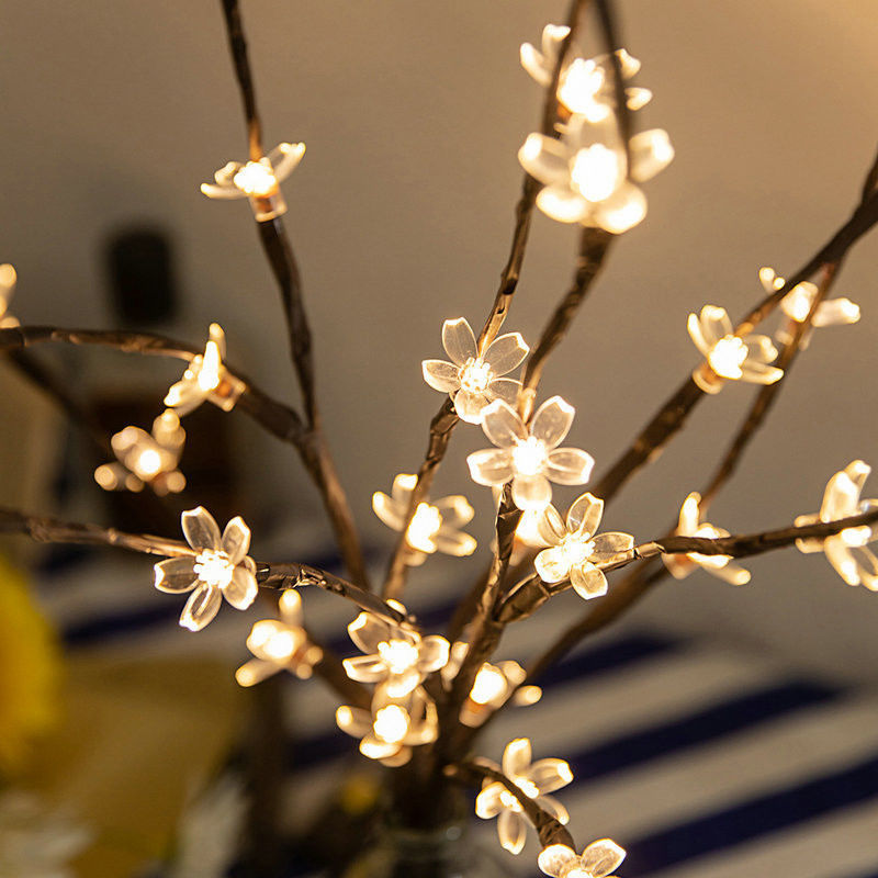 20LEDs Flor de cerezo Flor de árbol Luz de LED lámpara a prueba de agua IP 42 longitud Como se muestra